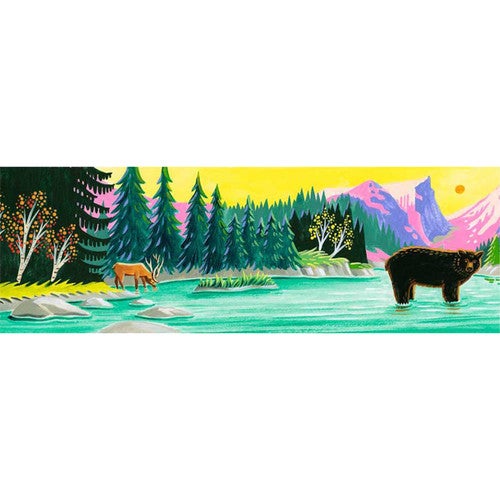 River Bear Canvas Wall Art
