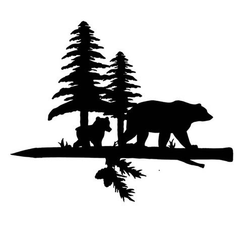 Protective Momma Bear Tree Spike