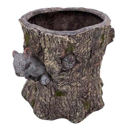 Squirrel Hideaway Planter