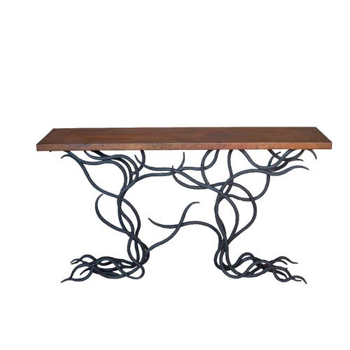 Copper Vine Console Table