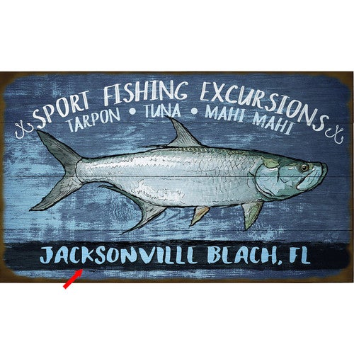 Fishing Excursion Personalized Sign