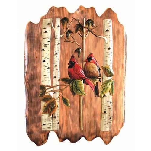 Cardinals in Birch Wall Art