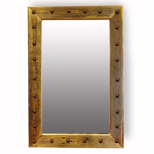 Rustic Reclaimed Wood Mirror