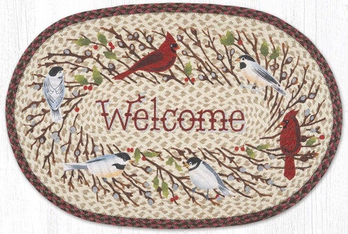 Wintry Welcome Oval Rug