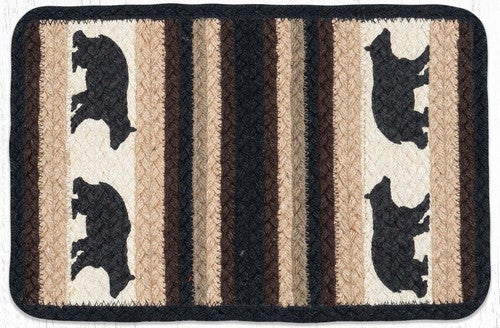 Bear Striped Placemats - Set of 4