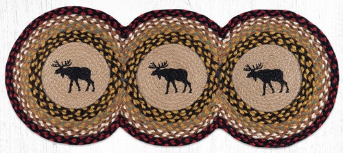 Midnight Moose Tri-Circle Table Runner