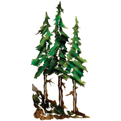 Evergreen Forest Metal Wall Art - Small