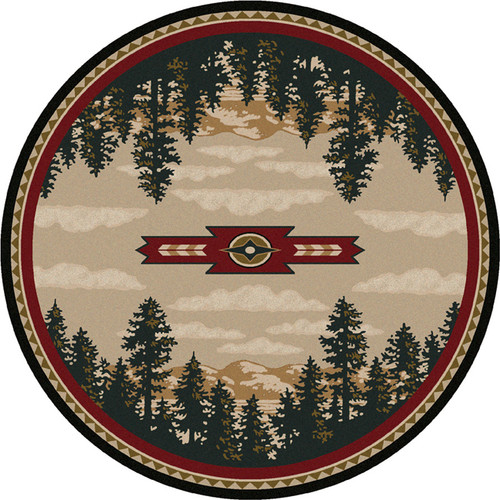 Autumn Point Rug - 8 Foot Round
