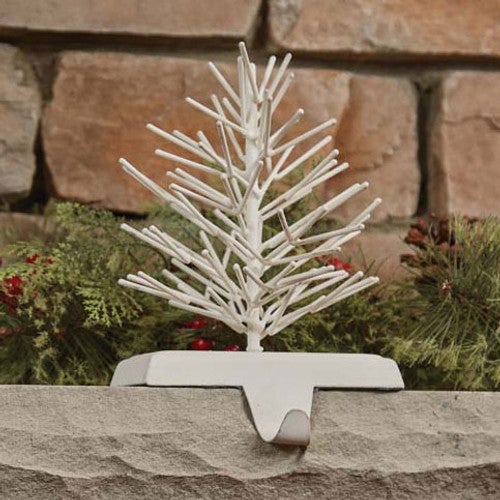White Branched Tree Stocking Hanger - OUT OF STOCK UNTIL 06/18/2025