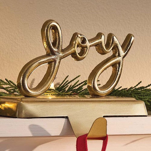 Gold Joyful Stocking Hanger