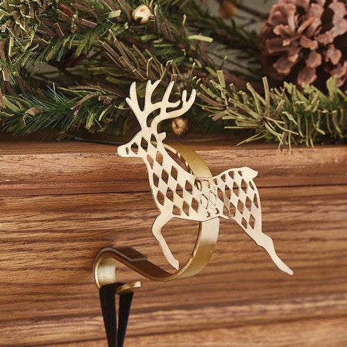 Deer Leap Stocking Hangers - Set of 2