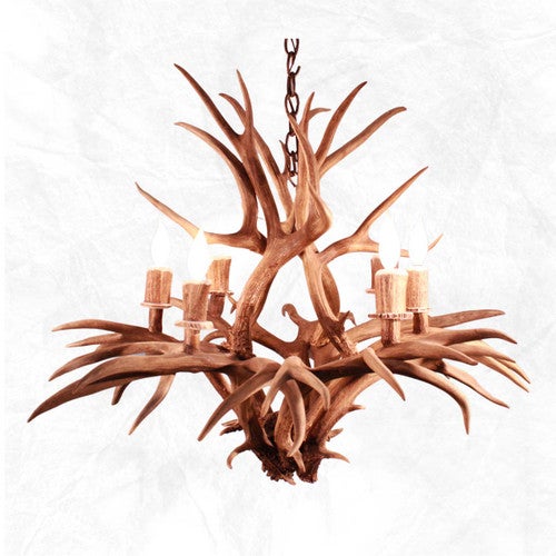 Cascading Mule Deer Chandelier