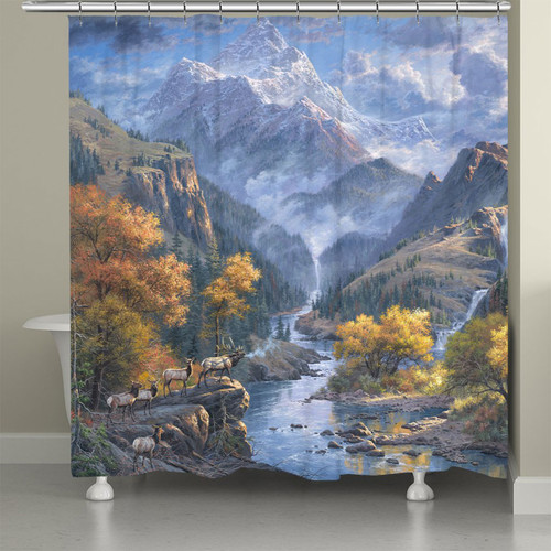 Autumn Stream Shower Curtain