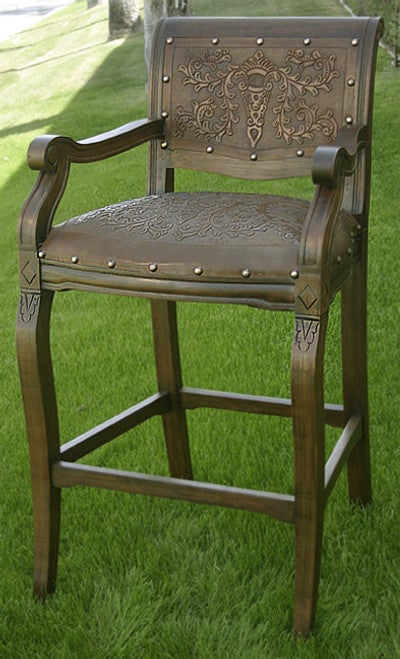 Imperial Stool with Arms