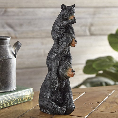 Black Bear Stack Sculpture