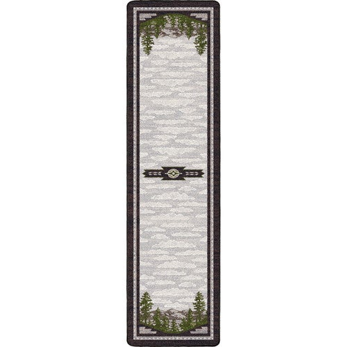 Woodland Horizon Gray Rug - 2 x 8