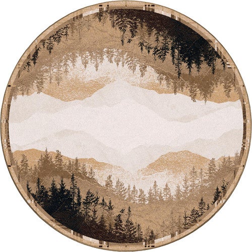 Mountain Crest Rust Rug - 8 Ft. Round
