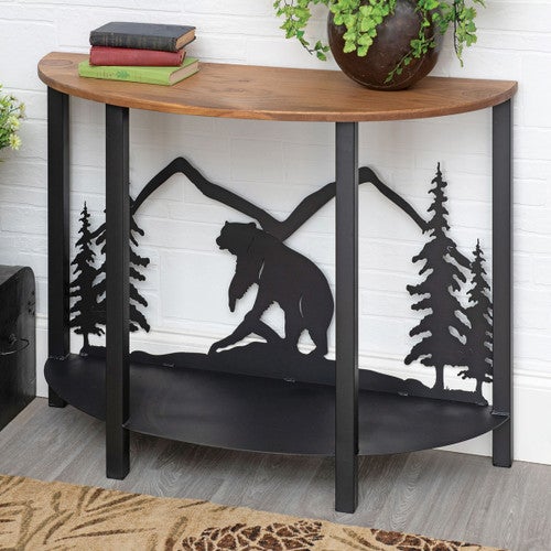 Mountain Crest Bear Sofa Table