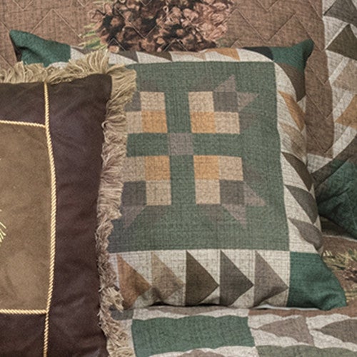 Quilted Sage Pillow - CLEARANCE