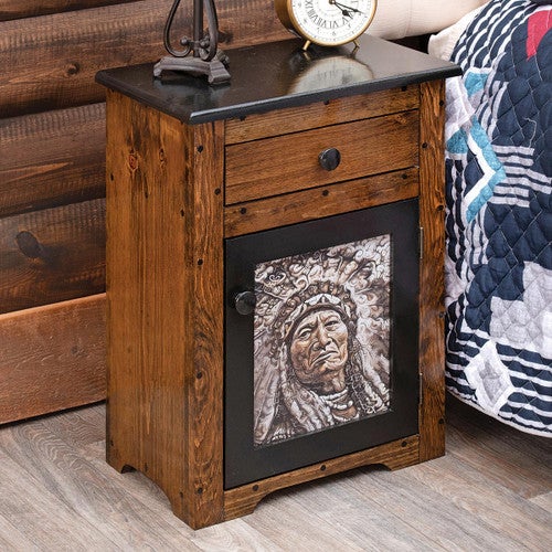 Chief Cloud Walnut-Finished Nightstand