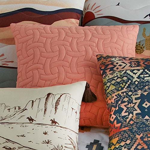 Peach Weave Pillow Cover