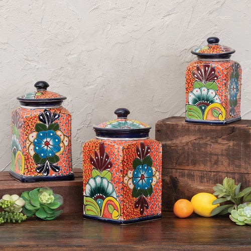 Tecumseh Ceramic Kitchen Canisters - Set of 3 - OVERSTOCK