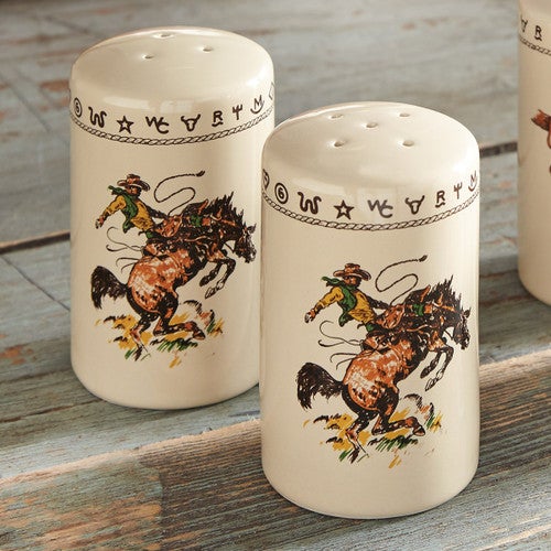 Bronco Buster Salt & Pepper Shakers