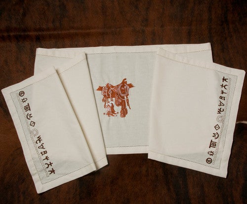 Boots & Saddle Table Runner