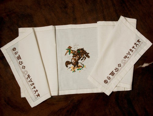 Bronco Buster Table Runner