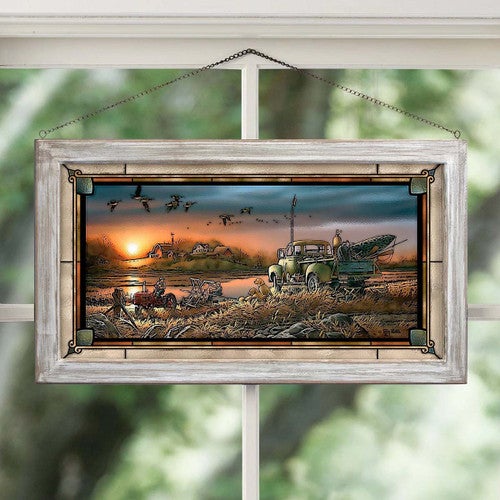 Late Dinner Stained Glass Art