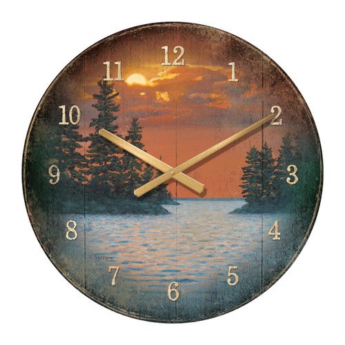 Northern Lake Wall Clock