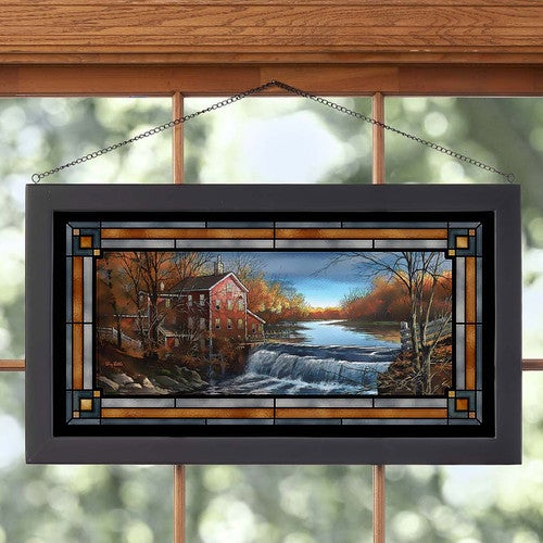Country Falls Stained Glass Art