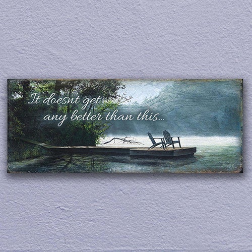 Loving Nature Wood Sign