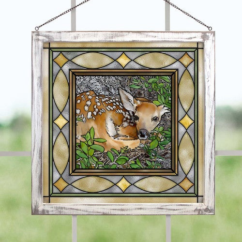 Forest Fawn Stained Glass Art