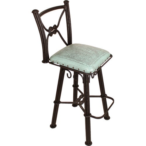 Coronado Swivel Barstool - Colonial Turquoise