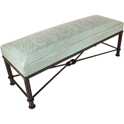 Coronado Super Bench - Western Super Bench Colonial Turquoise