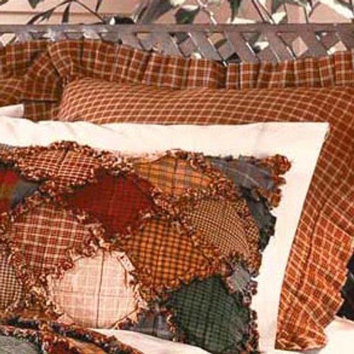 Plaid Blocks Euro Sham