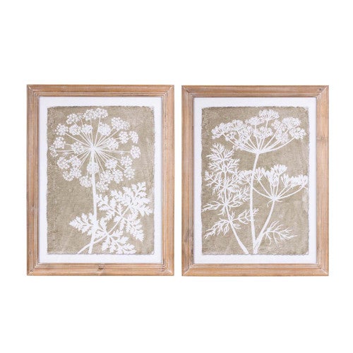 Lace & Fern Wall Art - Set of 2