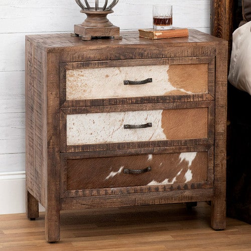 Dakota Cowhide Chest of Drawers