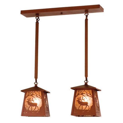 Sunrise Elk 2-Light Island Pendant