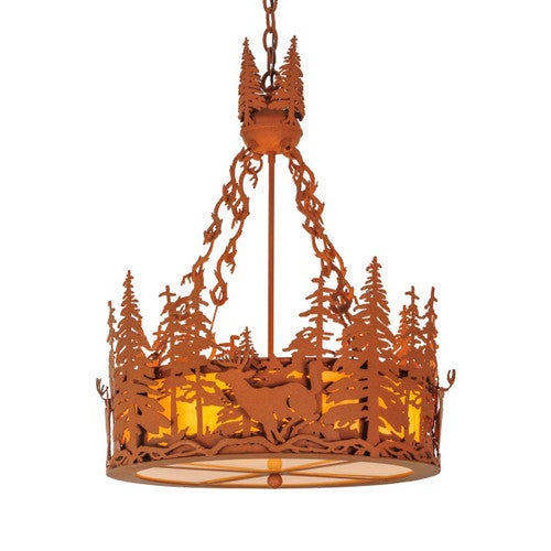 Evening Deer Inverted Pendant Light