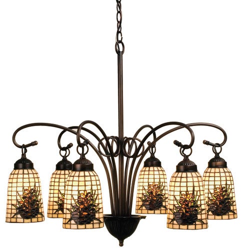 Pine Blooms 6-Light Chandelier