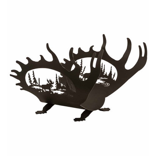 Majestic Moose Log Holder