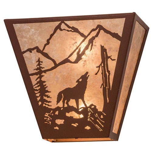 Wolf Wanderlust Wall Sconce