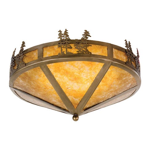 Pine Woods Flush Mount Ceiling Light