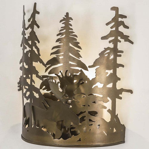Copper Moose Wall Sconce