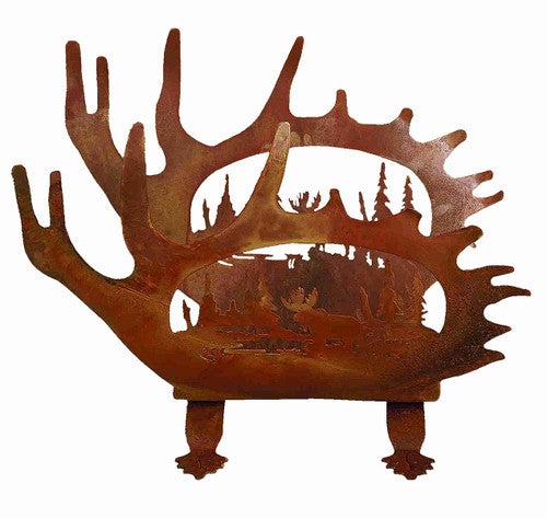 Lone Moose Log Holder
