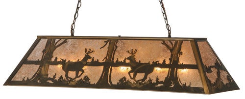 Dancing Deer Oblong Pendant Light