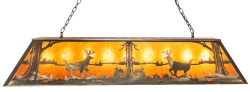 Dappled Deer Oblong Pendant Light