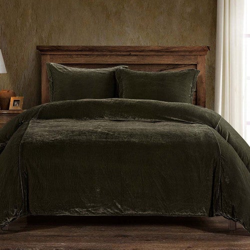 Green Velvet Bedding Collection